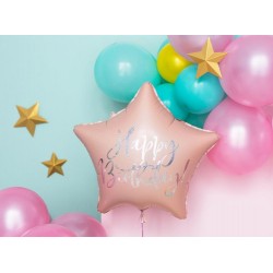 Folinis balionas "Rose gold žvaigždė HB" (40 cm) - 2