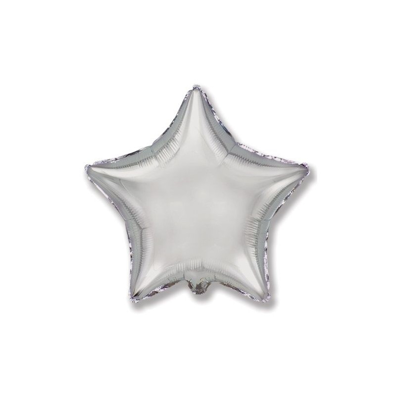 Folinis balionas "Žvaigždė"/ sidabrinė (FX/9" 23 cm.) - 1