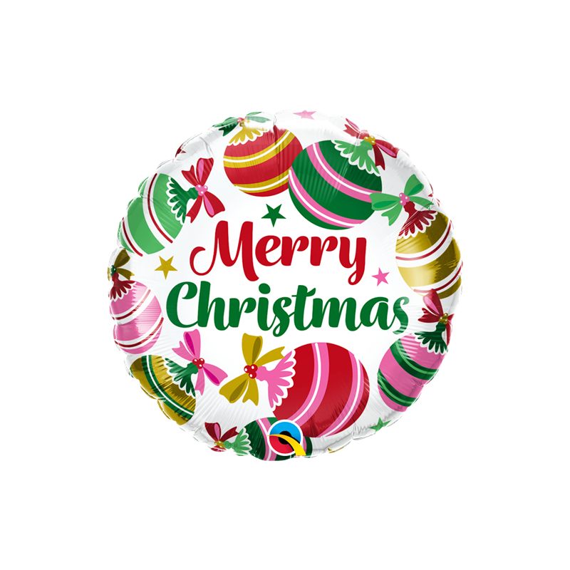 Folinis balionas "Merry Christmas"/burbu (18" / 46 cm) - 1