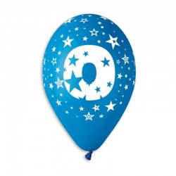 Guminiai balionai "Skaičius 0" (100 vnt./30 cm.) - 3
