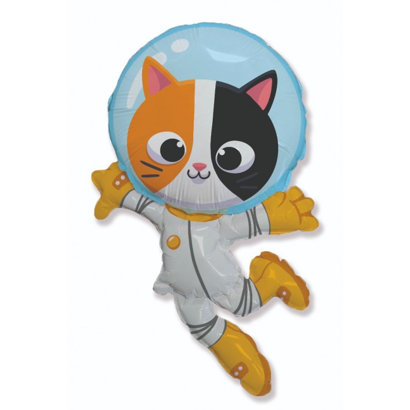 Folinis balionas "Katinas astronautas" (24FX/Supakuota) - 1