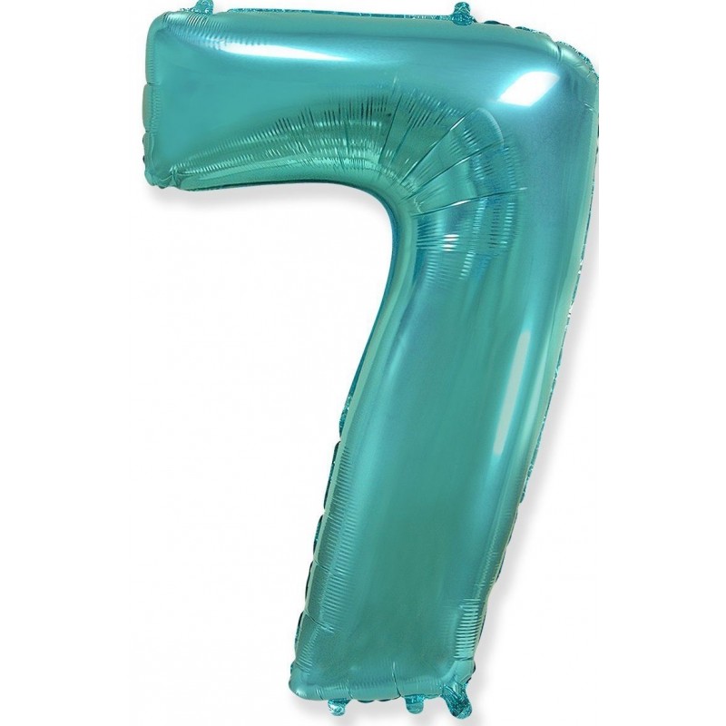 Folinis balionas "Skaičius 7"/turkio (39" 101 cm.) - 1