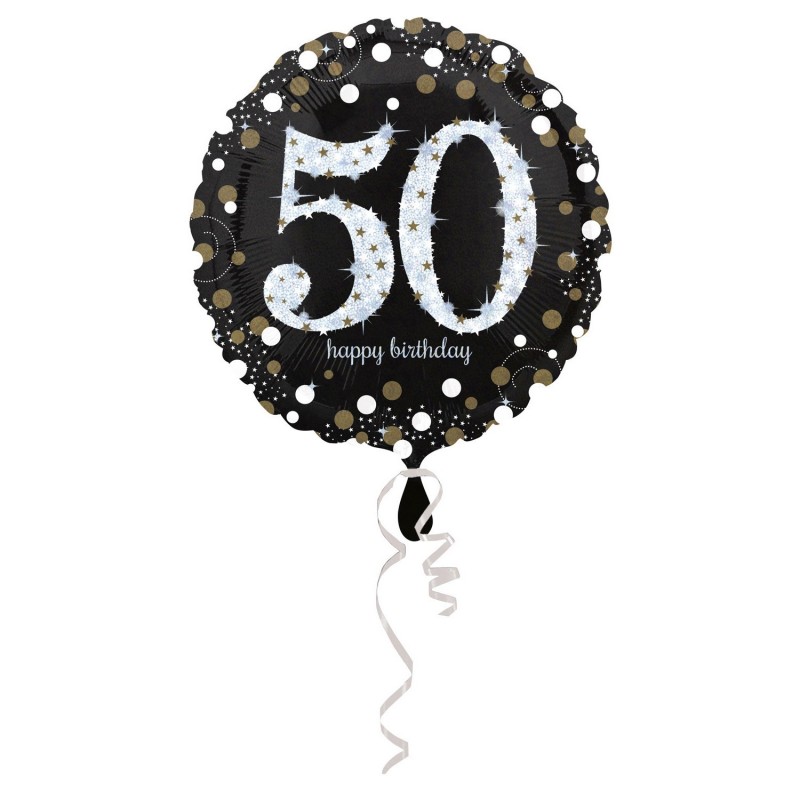 Folinis balionas "Juodas 50"