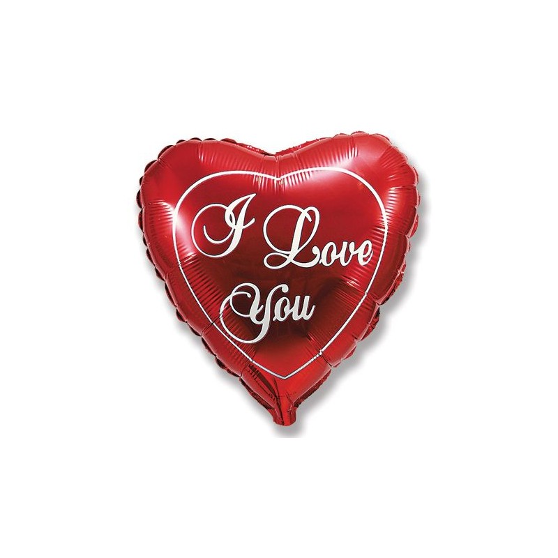 Folinis balionas "I love you" (FX/18" 45 cm.) - 1