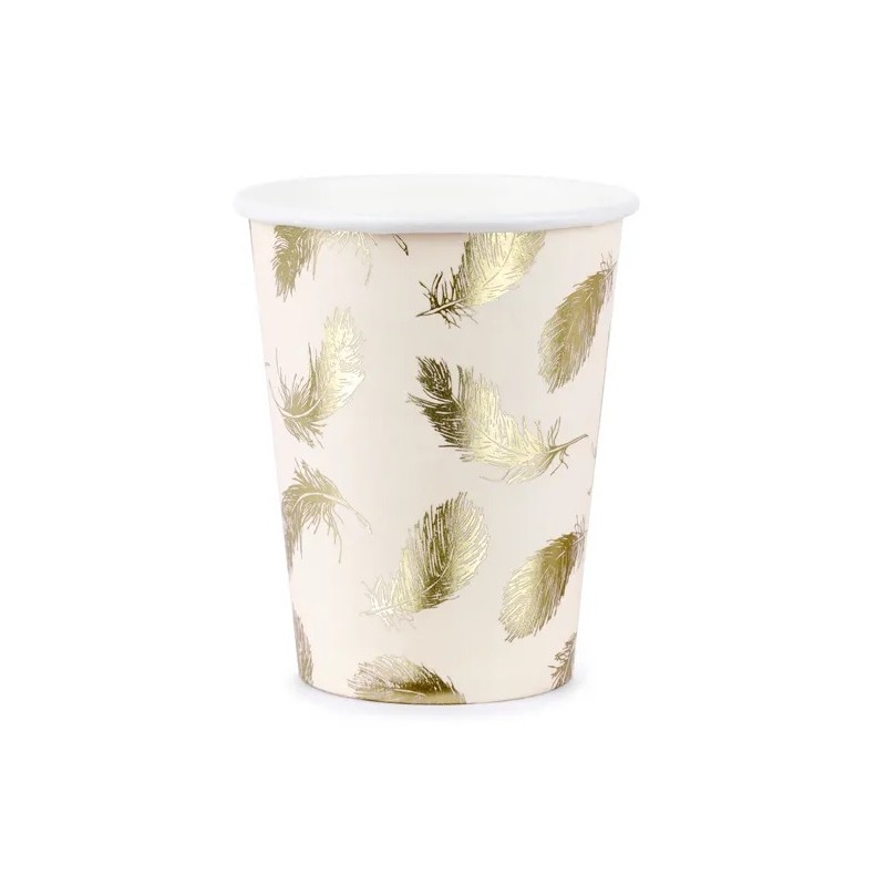 Puodeliai "Auksinės plunksnos" (6 vnt./220 ml.) - 1