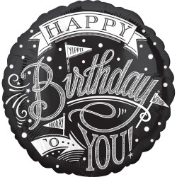 Folinis balionas "Happy Birthday to you"