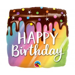 Folinis balionas "Happy birthday"/keksiu