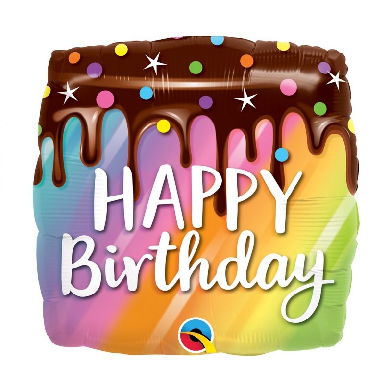 Folinis balionas "Happy birthday"/keksiu