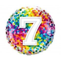 Folinis balionas "Skaičius 7"/burbul.
