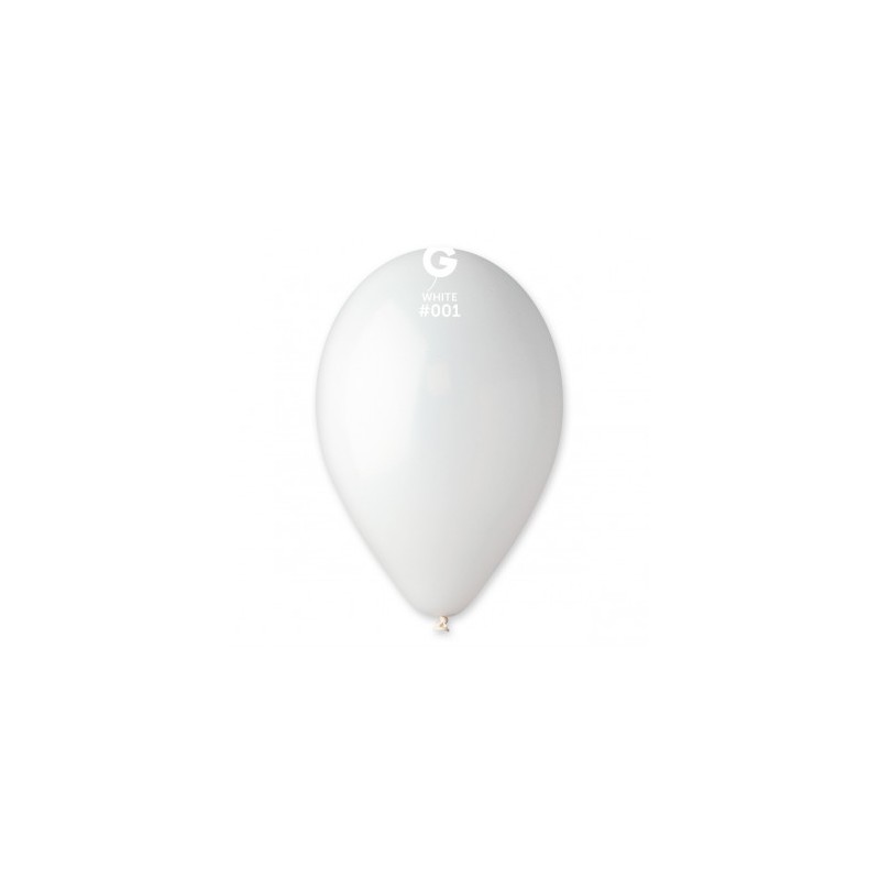 Pasteliniai baltos spalvos balionai (100vnt./33 cm) - 1
