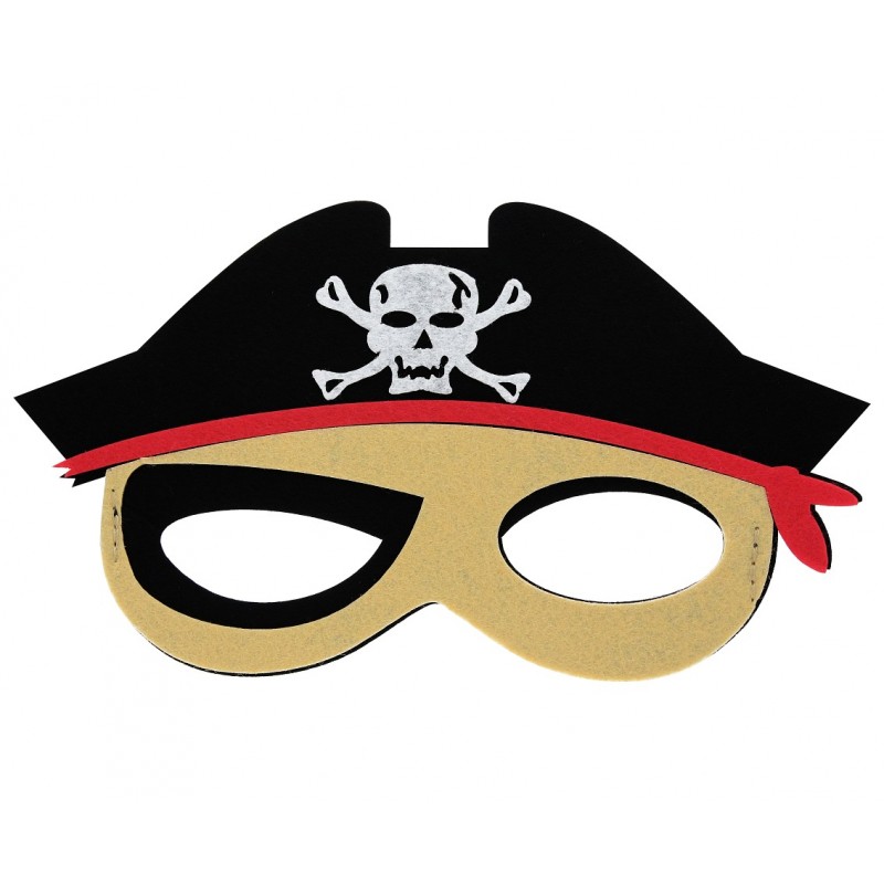 Velvetinė kaukė "Piratas" (1 vnt.) - 1