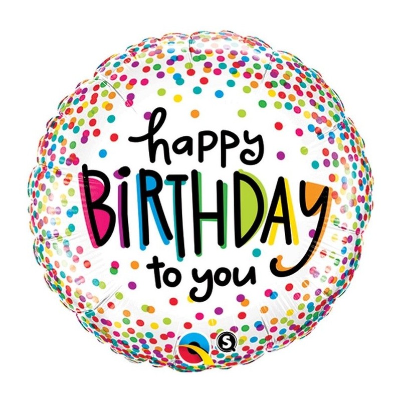 Folinis balionas "Happy birthday to you"