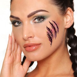 Vienkartinė tatuiruotė "Įbrėžimai" (3 vnt.) - 2
