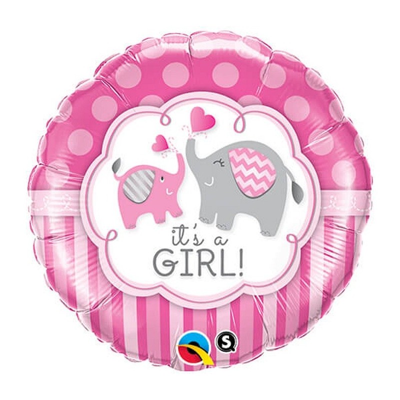 Folinis balionas "It's a girl"/drambliai
