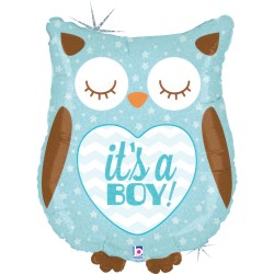 Folinis balionas "Pelėda"/it's a boy (23" 58 cm.) - 1