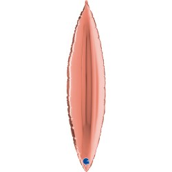 Folinis balionas "Deco lapas"/Rose gold (36" 91 cm.) - 1