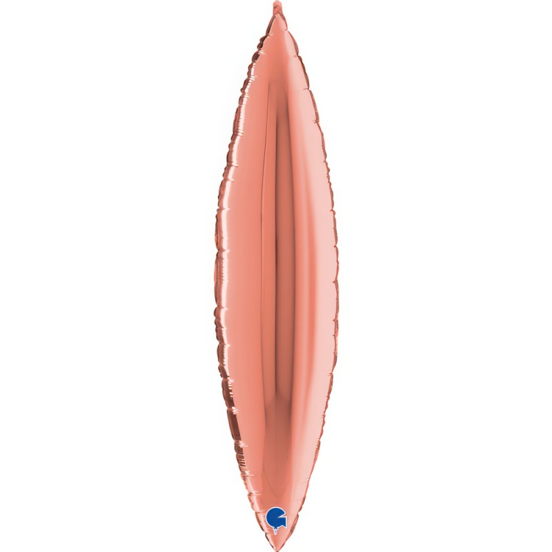 Folinis balionas "Deco lapas"/Rose gold (36" 91 cm.) - 1