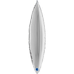 Folinis balionas "Deco lapas"/sidabrinis (36" 91 cm.) - 1