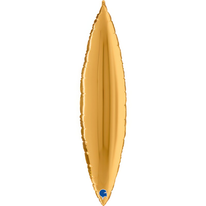 Folinis balionas "Deco lapas"/auksinis (36" 91 cm.) - 1