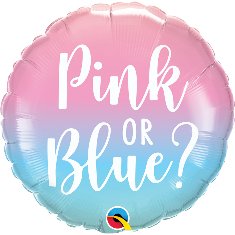 Folinis balionas "Pink or Blue" (18" 46 cm.) - 1