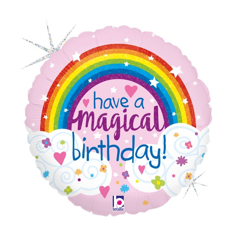 Folinis balionas "Magical birthday" (18" 35x35 cm.) - 1