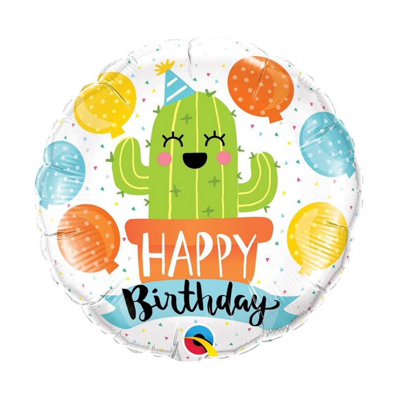 Folinis bal. "Happy birthday"/kaktusas