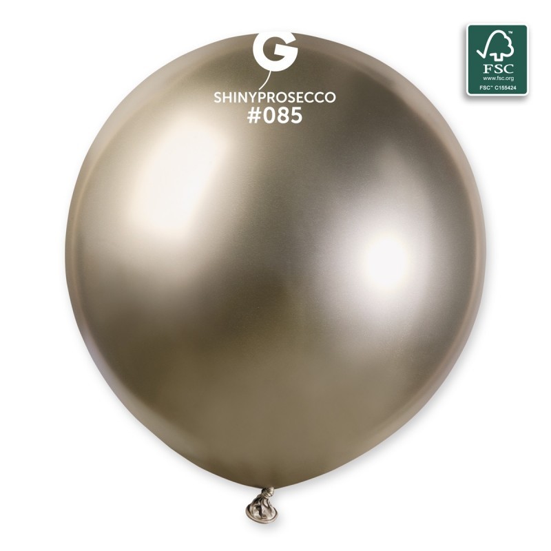 Chrome Prosecco guminiai balionai (25vnt./48cm.) - 1