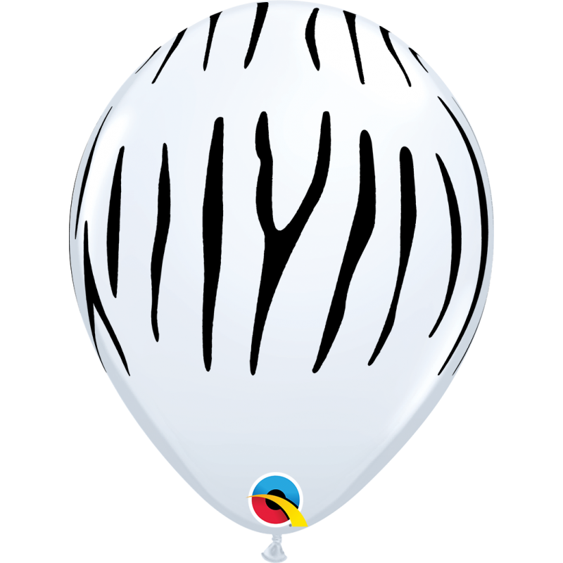 Guminiai balionai "Zebro dryžiai" (25 vnt./28 cm.) - 1