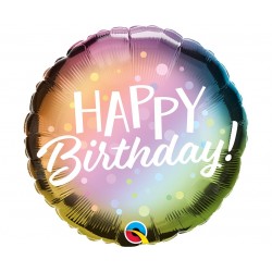 Folinis balionas "Happy Birthday"