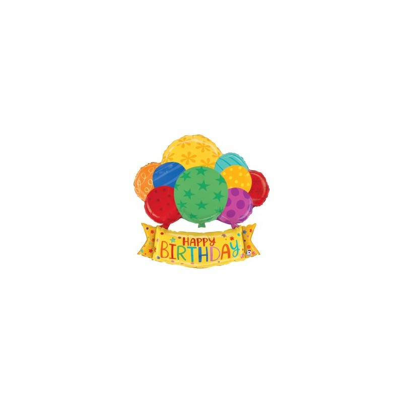 Folinis balionas "Šventiniai balionai" (37" 94 cm.) - 1