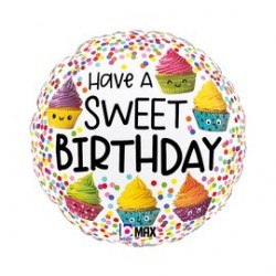 Folinis balionas/HB/"Sweet b-day" (18" 46 cm) - 1