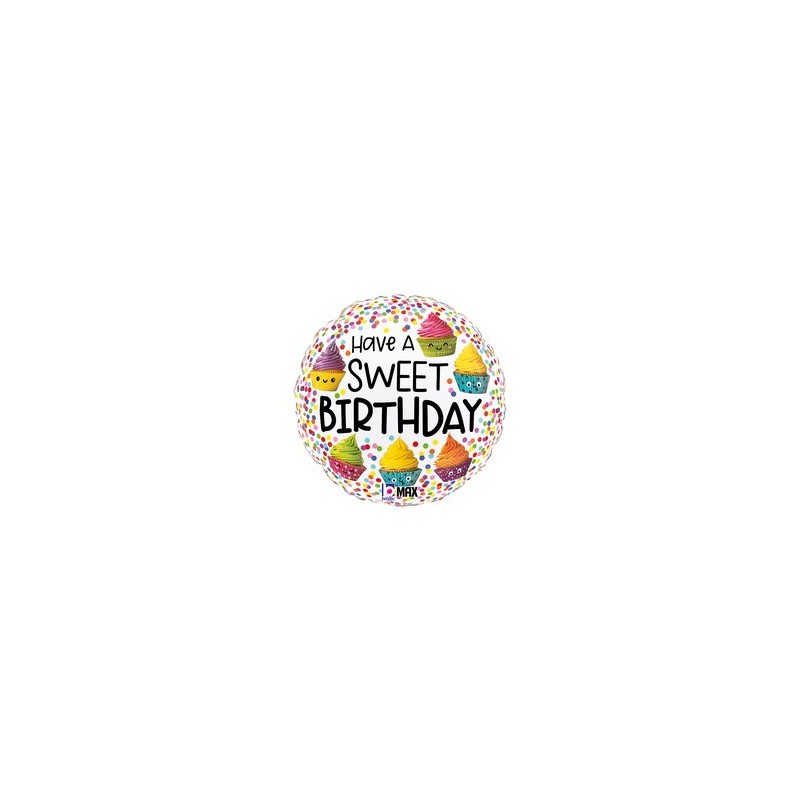 Folinis balionas/HB/"Sweet b-day" (18" 46 cm) - 1