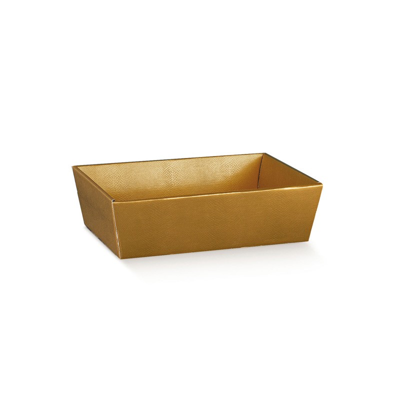 Dėžutė - padėklas / auksinė (1 vnt./230x170x80 mm.) - 1