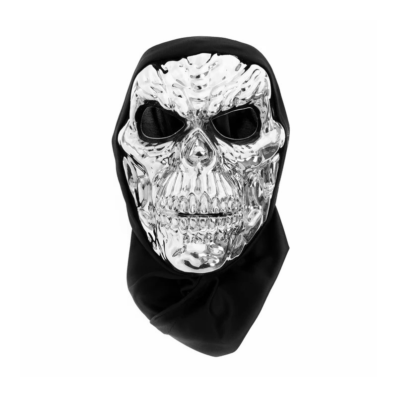 Kaukė "Skeletas" / sidabrinė (1 vnt.) - 2