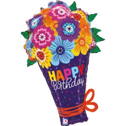 Folinis balionas "HB gėlių puokštė" (30" 76 cm.) - 1