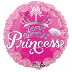 Fol. balionas "Happy Birthday Princess (17"43 cm.) - 1