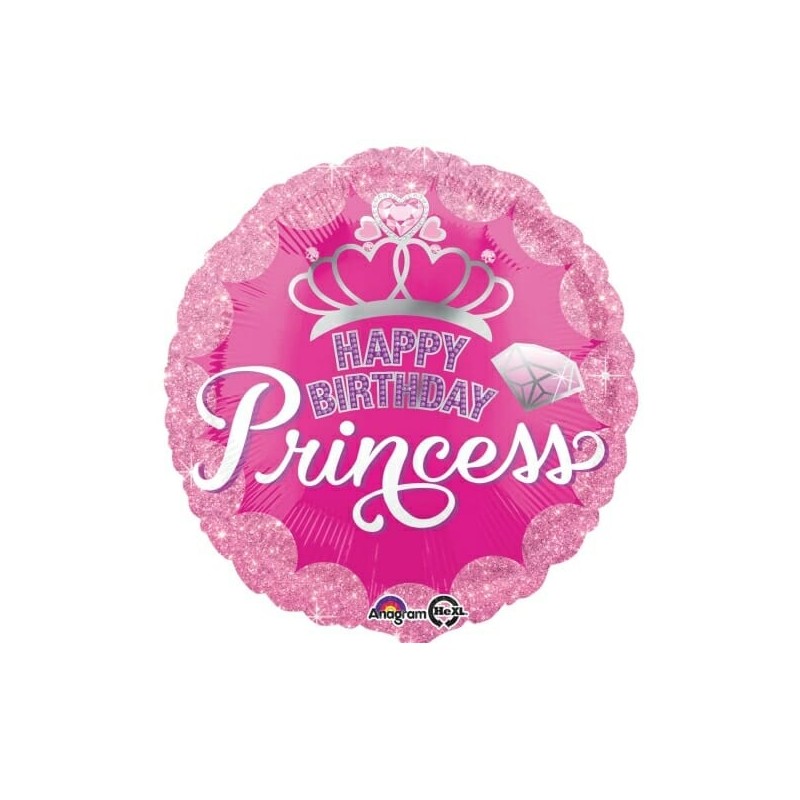 Fol. balionas "Happy Birthday Princess (17"43 cm.) - 1